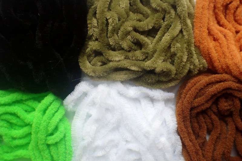 Chenille 5 mm / 1,5 m, White