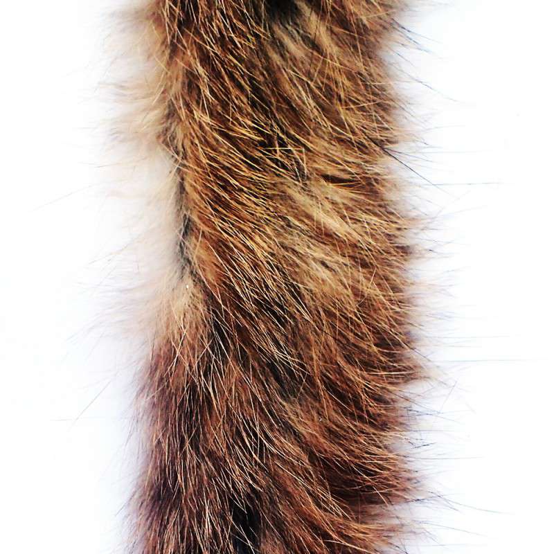 Zonker Strip 3 mm / 50 cm, Nature Brown Grizzled