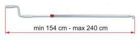 Aluminijasta Ročica L 154 – 240 cm