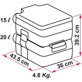 Prenosni wc Bi-Pot 39