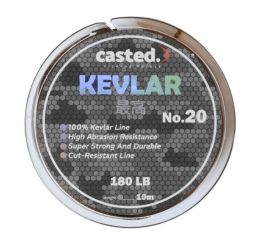 Casted Kevlar Assist Line 130lb/59.1kg - 10m Brown