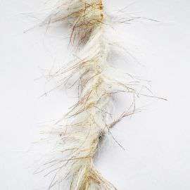 Long Chenille 2-6 cm / 1 m, White Brown Effect
