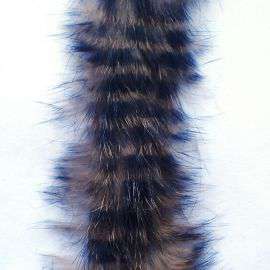 Barred Zonker Strip 6 mm / 50 cm, Natural Brown