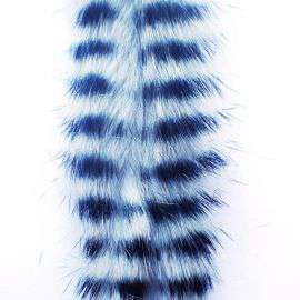 Barred Zonker Strip 6 mm / 50 cm, Nature Silver
