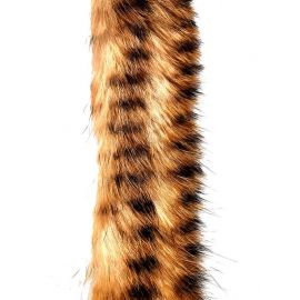 Barred Zonker Strip 6mm / 50cm Brown