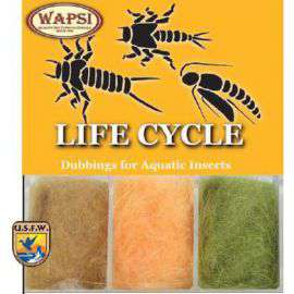 Life Cycle Dubbing-Caddis Orange